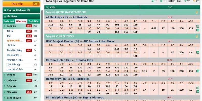 Khám phá sảnh cược thể thao 