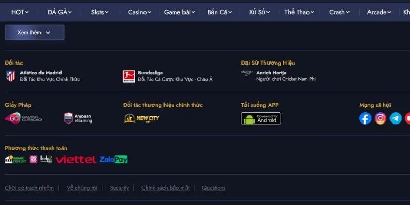 Thông tin về liên hệ nhà cái 